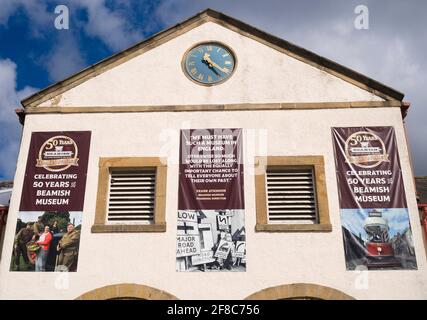 50 Jahre Beamish Museum, 50 Jahre North of England Open Air Museum, Co. Durham, England, Großbritannien Stockfoto