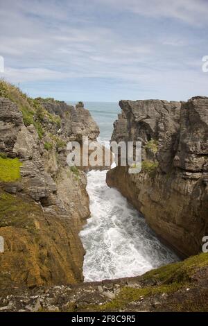 Pancake Rocks (Punakaiki) Neuseeland Stockfoto