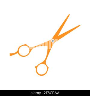 Vektorgrafik für Scheren-Symbole. Symbol mit offener Schere ausschneiden. Stock Vektor