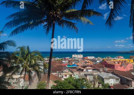 Luftaufnahme von Baracoa, Kuba Stockfoto