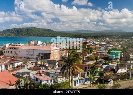 Arial Ansicht von Baracoa, Kuba Stockfoto