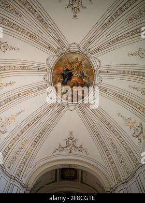 Chiesa di San Giuseppe Deckenfresken, Ragusa Ibla Stockfoto