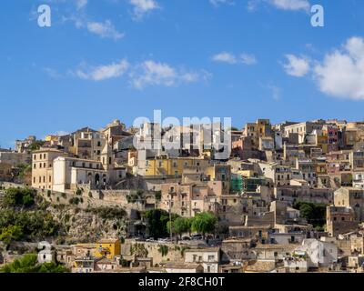 Chiesa di Santa Maria delle scale amo die Häuser von Ragusa Stockfoto