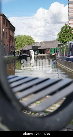 Coventry Kanal-Becken Stockfoto
