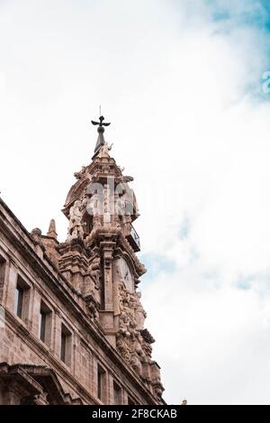 Traditionelle gotische Architektur in der Altstadt von Valencia, Spanien. Stockfoto