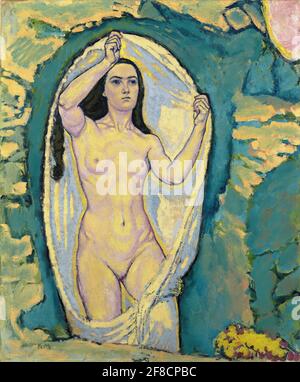 Koloman Moser. Gemälde mit dem Titel 'Venus in der Grotte' des österreichischen Künstlers Koloman Moser (1868-1918), Öl auf Leinwand, 1914 Stockfoto