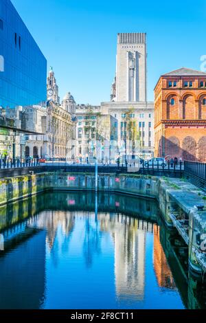 Georges Dock Gebäude in Liverpool, England Stockfoto