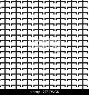 Griechischer Schlüssel nahtloses Muster. Geometrischer Mäander. Abstrakter Vektor Vintage Hintergrund Stock Vektor