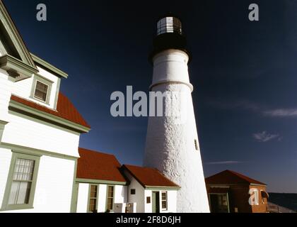 Portland Head Lighthouse of Maine Stockfoto