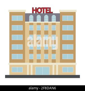 Hotel Vector-Symbol. Vektorgrafik. Stock Vektor