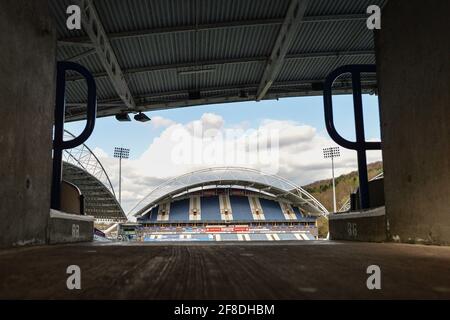 Huddersfield, Großbritannien. März 2021. Allgemeine Ansicht, John Smith Stadion, Huddersfield in Huddersfield, Großbritannien am 3/23/2021. (Foto von Dean Williams/News Images/Sipa USA) Quelle: SIPA USA/Alamy Live News Stockfoto