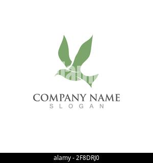 Seagull Vogel Logo Vektor Bild Vorlage Design Stock Vektor