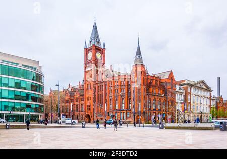 LIVERPOOL, GROSSBRITANNIEN, 6. APRIL 2017: Blick auf die Victoria Galerie der University of Liverpool, England Stockfoto