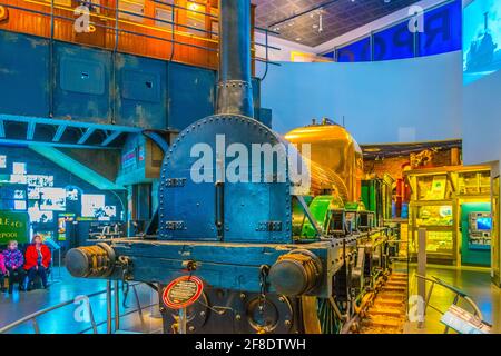 LIVERPOOL, GROSSBRITANNIEN, 7. APRIL 2017: Innenansicht des Museums von Liverpool, England Stockfoto