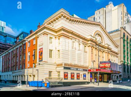 MANCHESTER, GROSSBRITANNIEN, 11. APRIL 2017: Blick auf das Opernhaus in Manchester, England Stockfoto