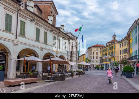 BRESCIA, ITALIEN, 15. JULI 2019: Blick auf den Corso Palestro in Brescia, Italien Stockfoto