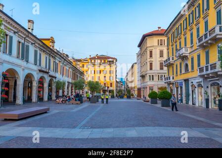 BRESCIA, ITALIEN, 15. JULI 2019: Blick auf den Corso Palestro in Brescia, Italien Stockfoto