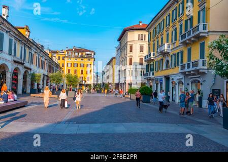 BRESCIA, ITALIEN, 15. JULI 2019: Blick auf den Corso Palestro in Brescia, Italien Stockfoto