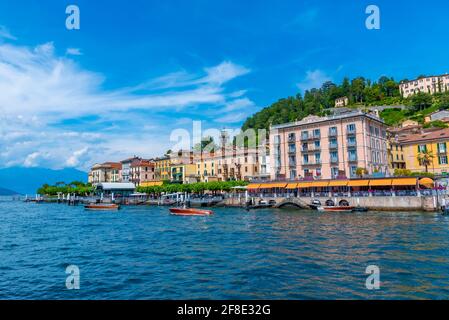 BELLAGIO, ITALIEN, 17. JULI 2019: Bellagio Stadt und Comer See in Italien Stockfoto