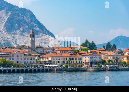 BAVENO, ITALIEN, 24. JULI 2019: Stadtbild von Baveno, Italien Stockfoto