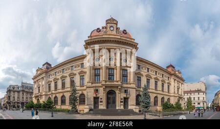 BUKAREST, RUMÄNIEN, 28. JULI 2019: Rumänische Nationalbank in Bukarest Stockfoto