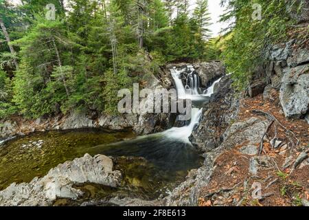 Split Rock Falls am Boquet River, Essex County, Adirondack Mountains, New York Stockfoto