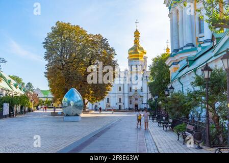 KIEW, UKRAINE, 29. AUGUST 2019: Uspenski sobor-Kathedrale in Kiew, Ukraine Stockfoto