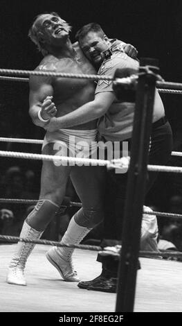 Hulk Hogan Big Boss Man 1987 Foto von John Barrett/PHOTOlink Stockfoto