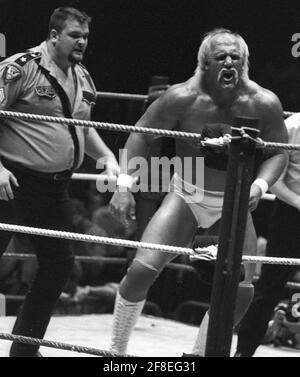 Hulk Hogan Big Boss Man 1987 Foto von John Barrett/PHOTOlink Stockfoto