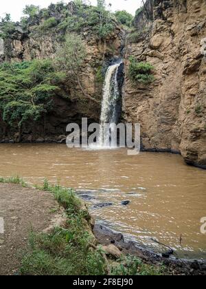 Makalia Falls im Lake Nakuru National Park, Kenia, Afrika Stockfoto