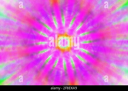 Ein abstraktes Hintergrundbild mit Burst-Form. Stockfoto