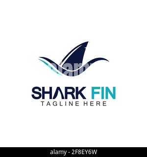 Shark Logo Vektor Illustration Design template.Shark Logo Template-Vektor Illustration Stock Vektor