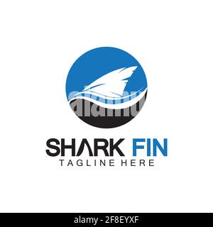 Shark Logo Vektor Illustration Design template.Shark Logo Template-Vektor Illustration Stock Vektor