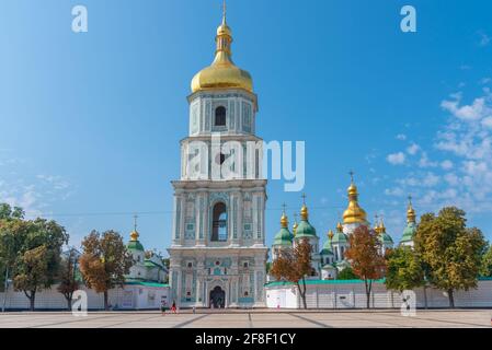 Glockenturm der Sophienkathedrale in Kiew, Ukraine Stockfoto