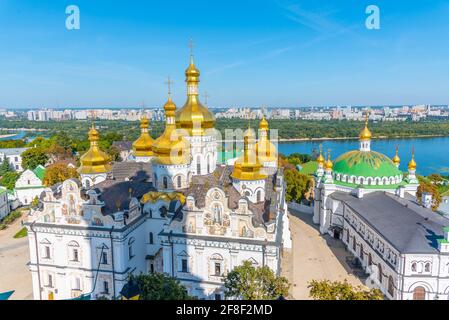 Luftaufnahme von Kiew Pechersk lavra in Kiew, Ukraine Stockfoto