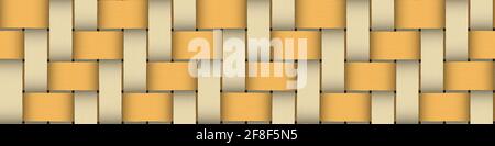 Heller mehrfarbiger Korbhintergrund. Glänzendes, neonfarbenes Wellenmuster. Abstrakte psychedelisch Illustration. 3D-Rendering im Großformat Stockfoto