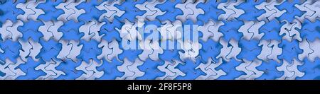 Helles, mehrfarbiger Mosaikmuster. Abstrakte psychedelisch Illustration. 3D-Rendering im Großformat Stockfoto