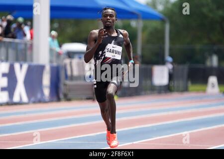 Michael Saruni (KEN) gewinnt die 1.500 Millionen in 3:45.84 während der Miramar-Einladung am Samstag, den 10. April 2021 in Miramar, Fla Stockfoto