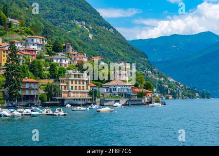 Moltrasio Dorf und Comer See in Italien Stockfoto