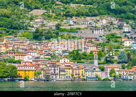 Moltrasio Dorf und Comer See in Italien Stockfoto