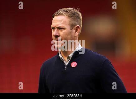 Aktenfoto vom 17-10-2020 des Geschäftsführers von Bristol City, Dean Holden. Ausgabedatum: Mittwoch, 14. April 2021. Stockfoto