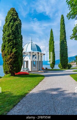 Chiosco Moresco befindet sich im Botanischen Garten der Villa Melzi in Bellagio, Italien Stockfoto