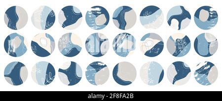 Großes Set mit verschiedenen Highlight-Covern. Stockfoto