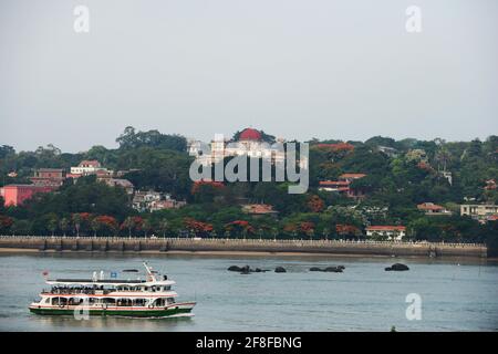 Kulangsu-Organmuseum (Herrenhaus der acht Diagramme / Herrenhaus des Bagua) (Ba Gua Lou 八卦楼) auf der Insel Gulangyu in Xiamen, China. Stockfoto