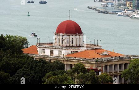 Kulangsu-Organmuseum (Herrenhaus der acht Diagramme / Herrenhaus des Bagua) (Ba Gua Lou 八卦楼) auf der Insel Gulangyu in Xiamen, China. Stockfoto