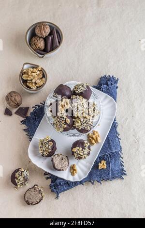 Tiramisù bon bon ohne Zucker Stockfoto