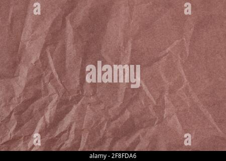Braune Farbe gerilltes Papiergewebe Hintergrundstruktur, zerknittert Papiergewebe Textur Stockfoto