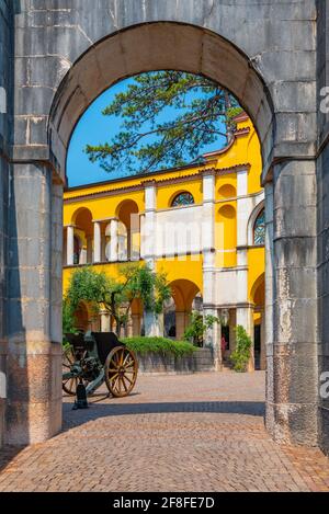 Vittoriale degli italiani Palast in Gardone Riviera in Italien Stockfoto