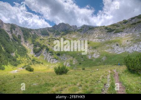 Der Vihren Gipfel im Pirin Nationalpark ist der zweithöchste Gipfel In Bulgarien Stockfoto