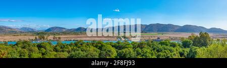 Venezianisches Dreieck Schloss in Butrint, Albanien Stockfoto